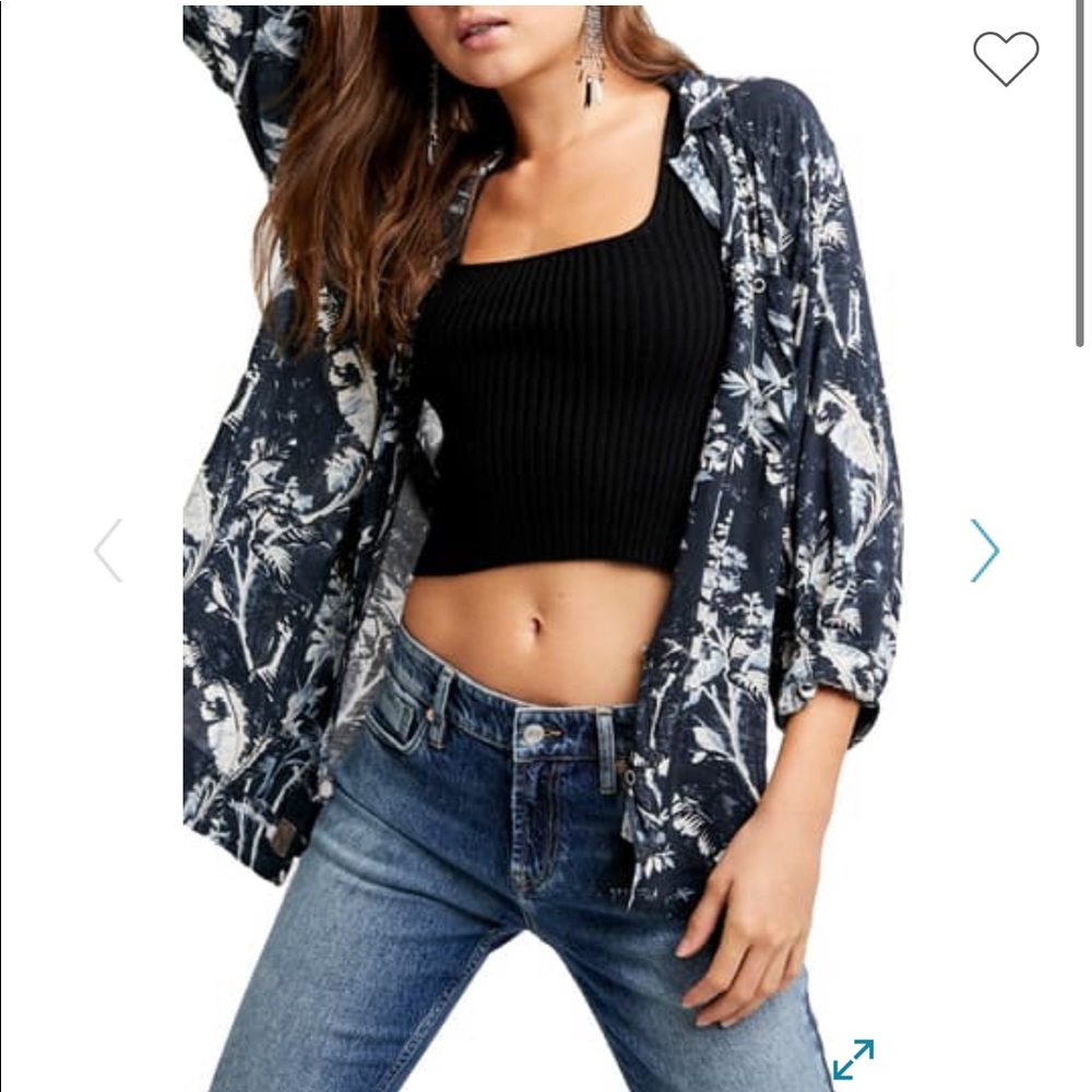 🆕 Free People It's a Vibe Button Down Shirt
